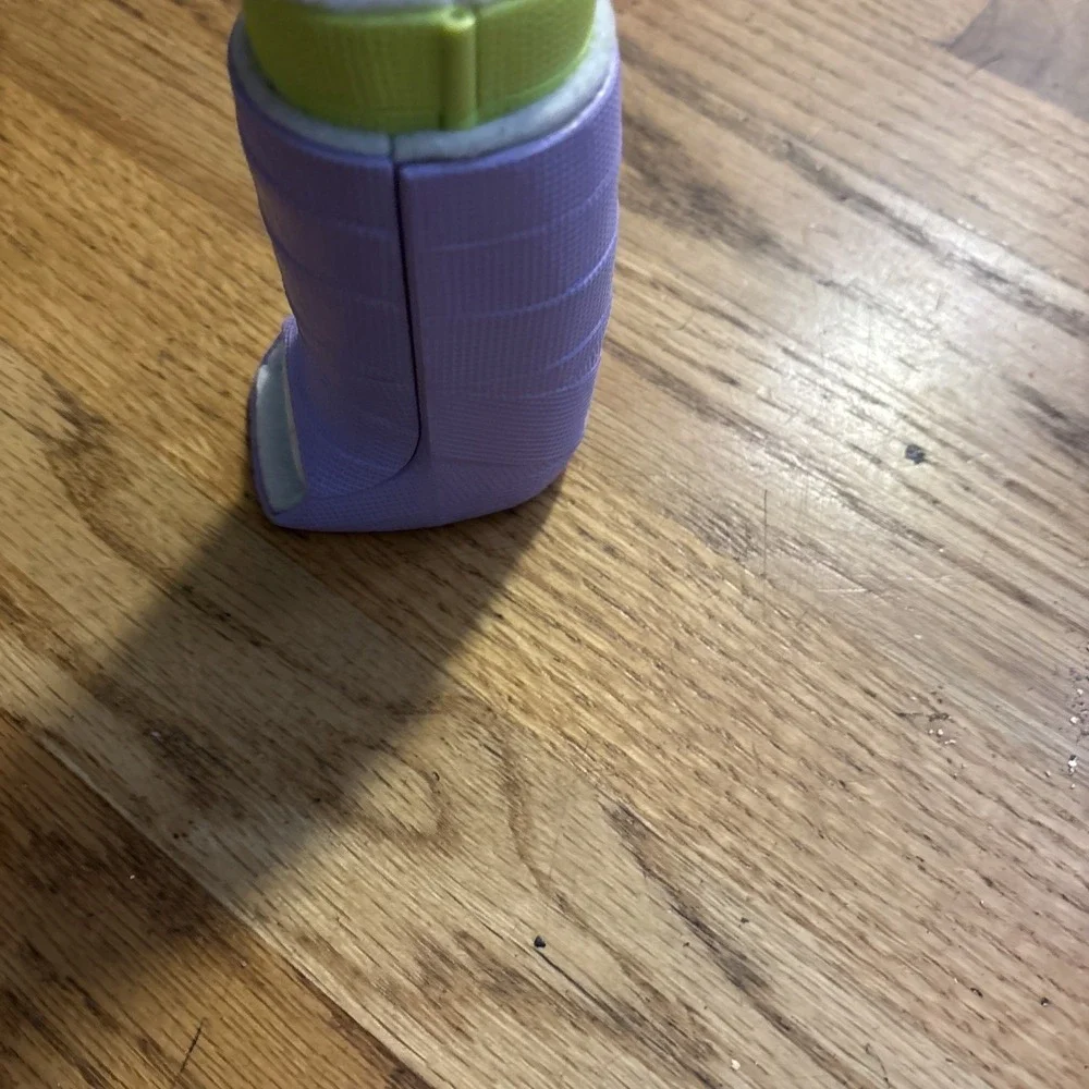 Kids Purple Winter Bootie with Fleece Lining and Zipper Closure